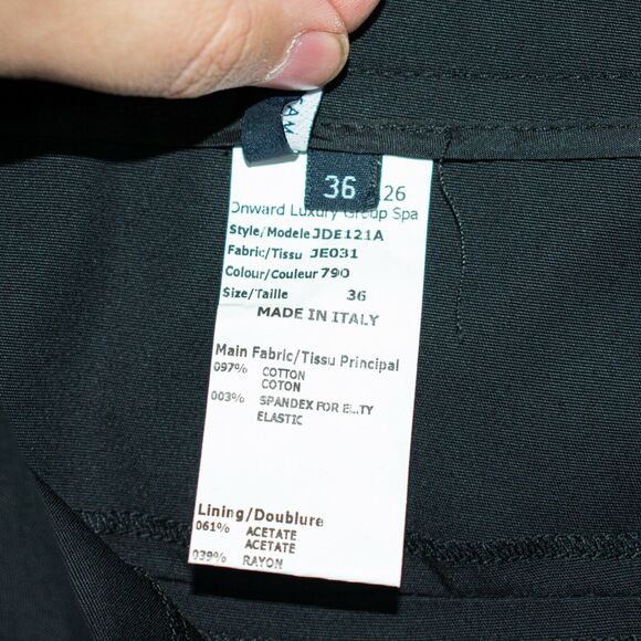 Jil Sander Navy collection Women's Pencil Skirt Black Size 36 Made in Italy - Picture 6 of 7